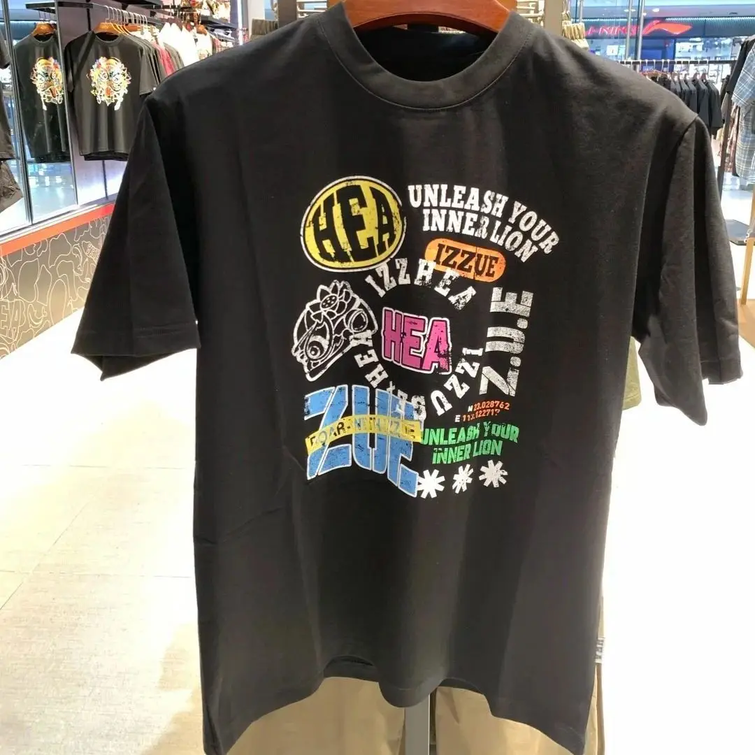 

American Alphabet New Cotton Loose Sports Short Sleeve T-Shirt Tide Printing