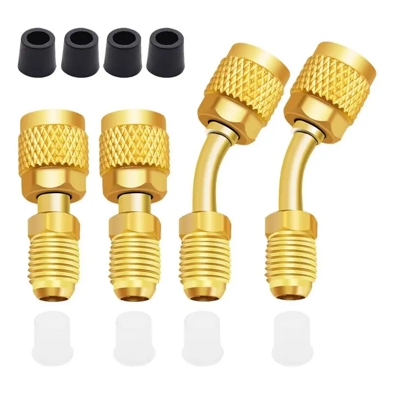 Brass For Refrigerant Mini Split Air Conditioners Power Tool Parts Small Split Adapter High Efficiency R410A Adapter charging