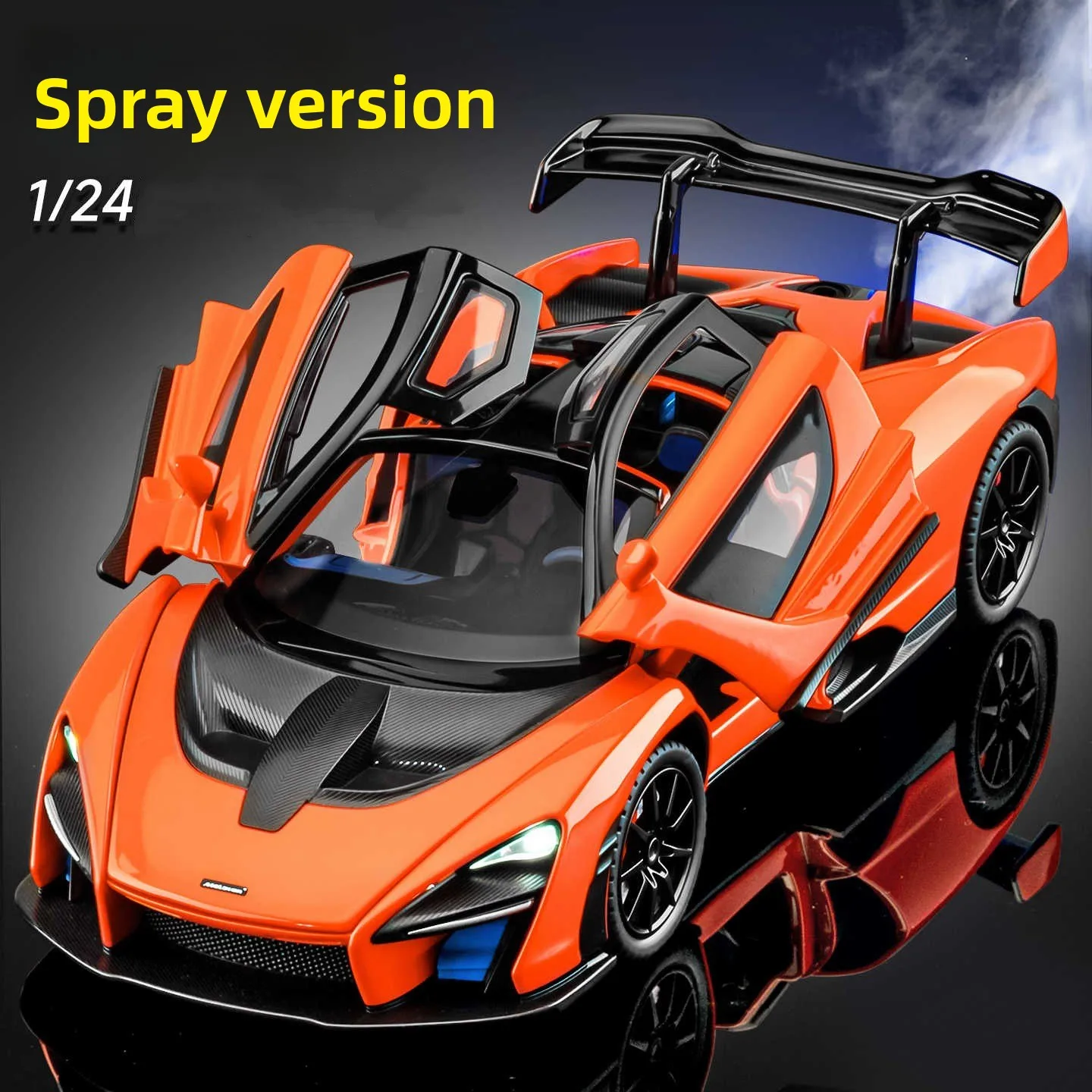 1:24 Seine Alloy Car Model Simulation Sports Car Die-casting Alloy Ornaments Collection Toy Car Boy Birthday Gift