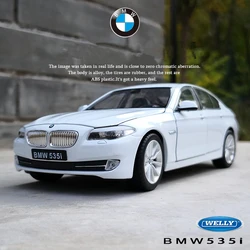 Welly 1:24 BMW 5 Series 535i Alloy Car Model Diecasts & Toy Metal Vehicles Car Model High Simulation Collection Childrens Gifts