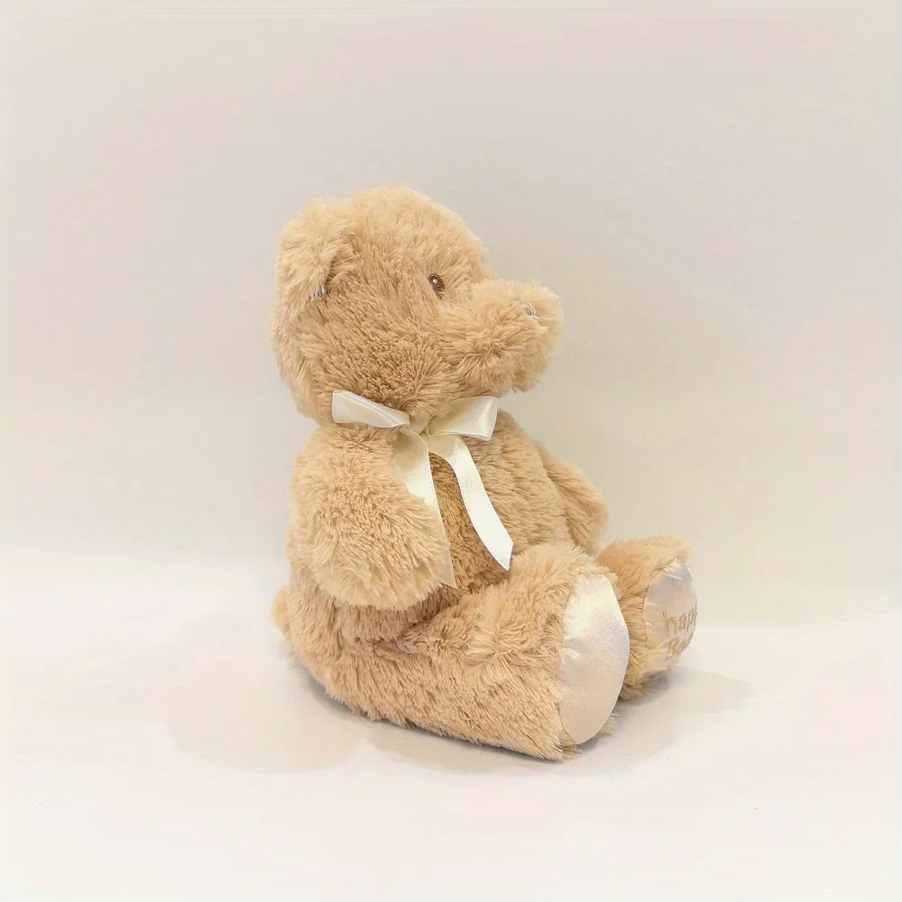 11.8inch Happy Bear Doll Plush Toy Stuffed Animals Toys Children Throw Pillow Birthday Gift Bear