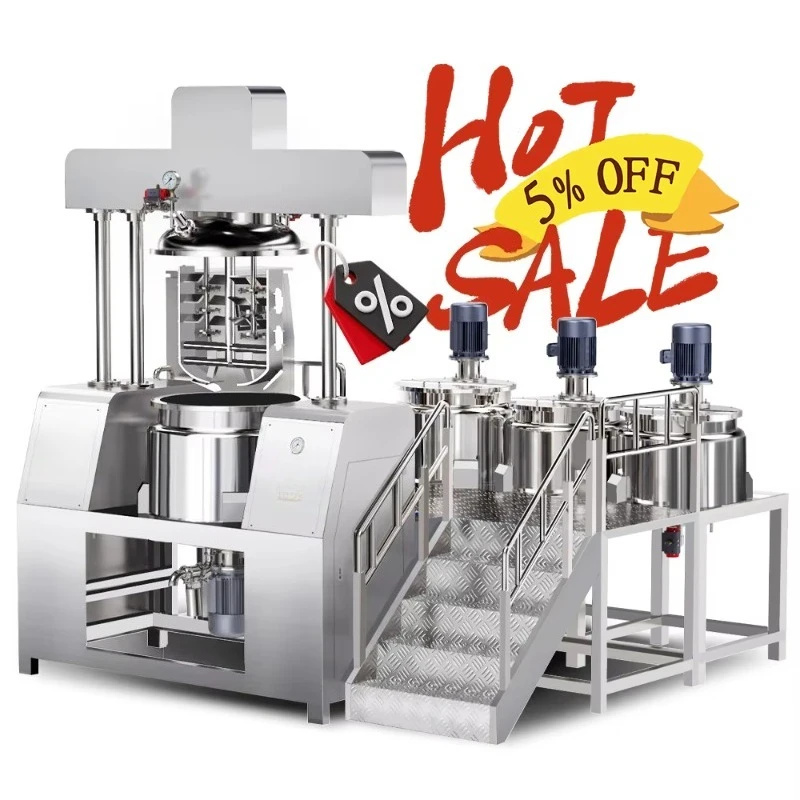 Vacuum Emulsifying Homogenizer Machine Customized Production Equipment for Cosmetic Cream Paste Making