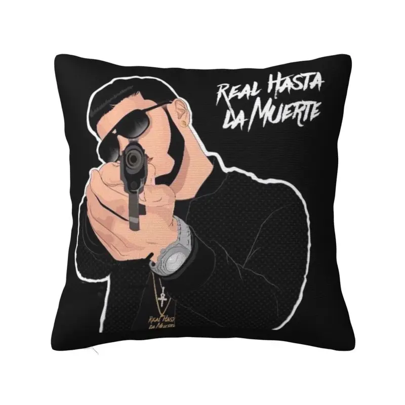 Custom  A-Anuels Rapper AA Real Throw Pillow Cover Decoration Square Real Hasta La Muerte Cushion Cover Pillowcover for Sofa