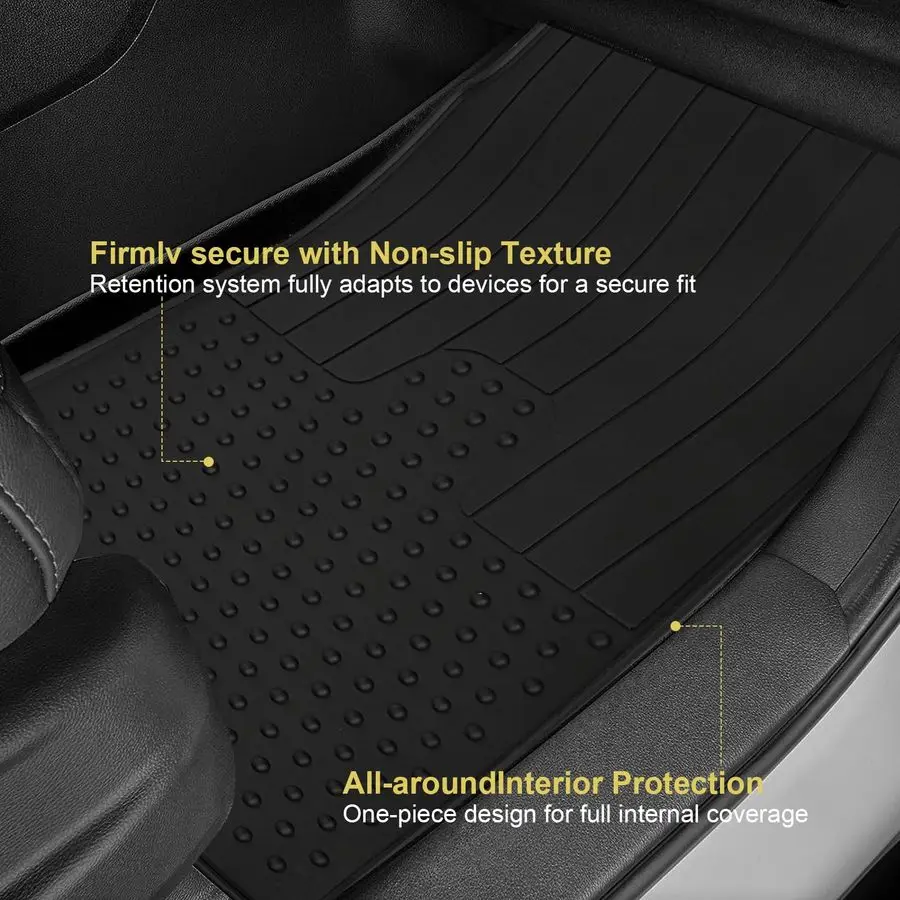 سجادات أرضية مناسبة مخصصة لميني كوبر R56 20062013 سجادات بطانة أوتوماتيكية مطاطية سوداء لحماية جميع الأحوال الجوية عديمة الرائحة #4