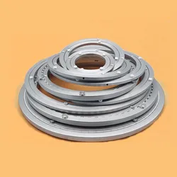 4/5.5/8/10/12/14/16 Inch Design Lazy Susan Aluminum Ball Bearing Turntable Bearings Swivel Plate Round Smooth Swivel Plate