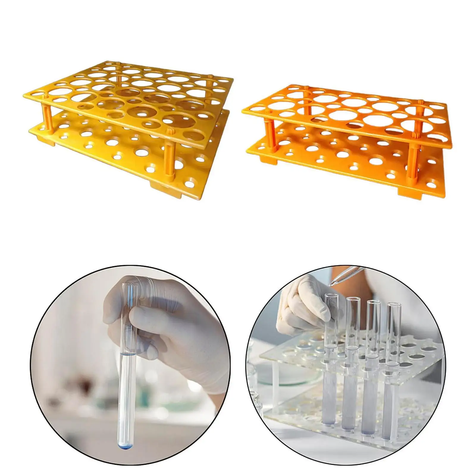 Soporte para tubos de ensayo, organizador multiusos, suministros científicos, práctico y resistente para tubos de centrífuga de 10ml/15ml/50ml, soporte de laboratorio