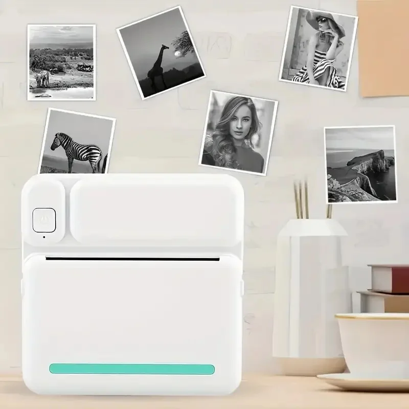 Wireless Mini Photo Printer Label Printer Portable Bluetooth Mini Thermal Printer For Study Notes Work Photo Picture Memo