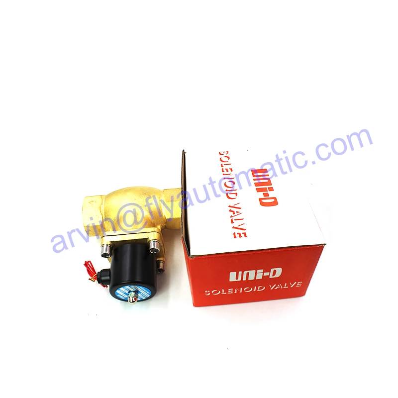 

UNID US-50 Control Fluid Flow Water Valve Solenoid Valve US Series Normally Closed High TemperAture Brass