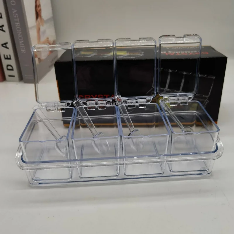 Seasoning Box - Home Kitchen Salt Seasoning Jar Storage Box - Seasoning Products Transparent Cooking Box - Factory Storage Box