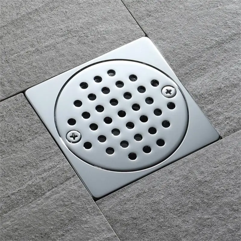 

652f квадратный душ на пол столочный латунь большие потоки на пол фильтр фильтр для волос для ванной комнаты кухня балконы гараж