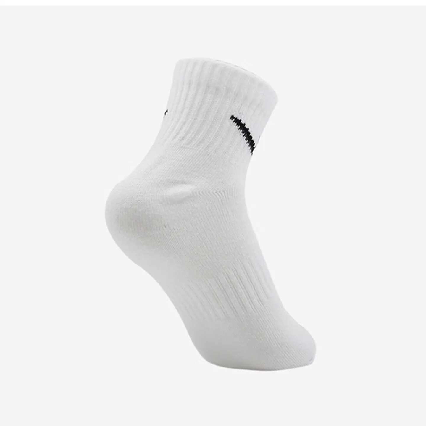 Nike Socks Nike Basketball Thickened Socks Sports Long Socks with Dri-FIT Technology for Breathability 3-Pack SX7667-100 view 6