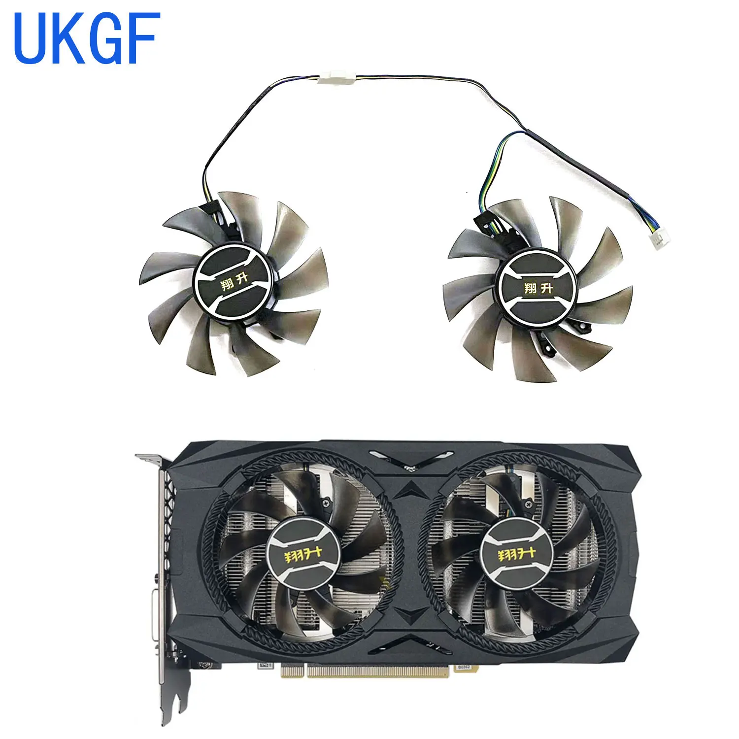 Brand new 4 PIN 75MM T129215SU DC 12V 0.5A for ASL GeForce RTX2060 2070 OC graphics card replacement fan