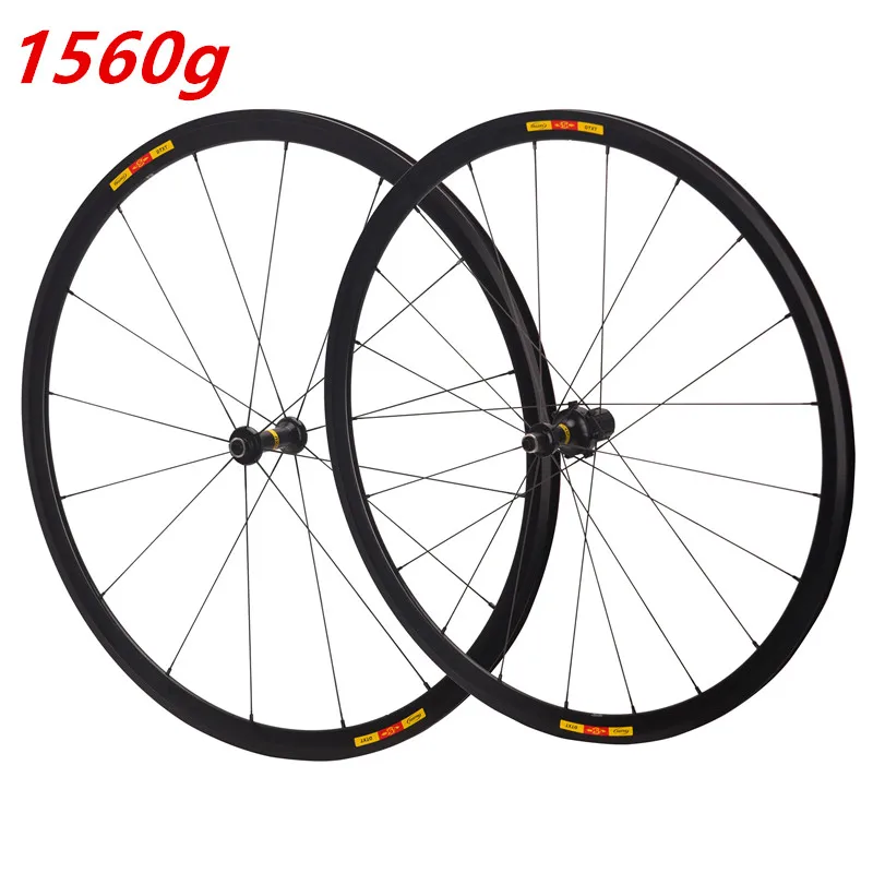 RUJIXU Ultra light bikeroad wheelset 700C 16/ 21H V Brake bmx Road Bicycle Wheel Aluminium Alloy Road Wheel rim brake