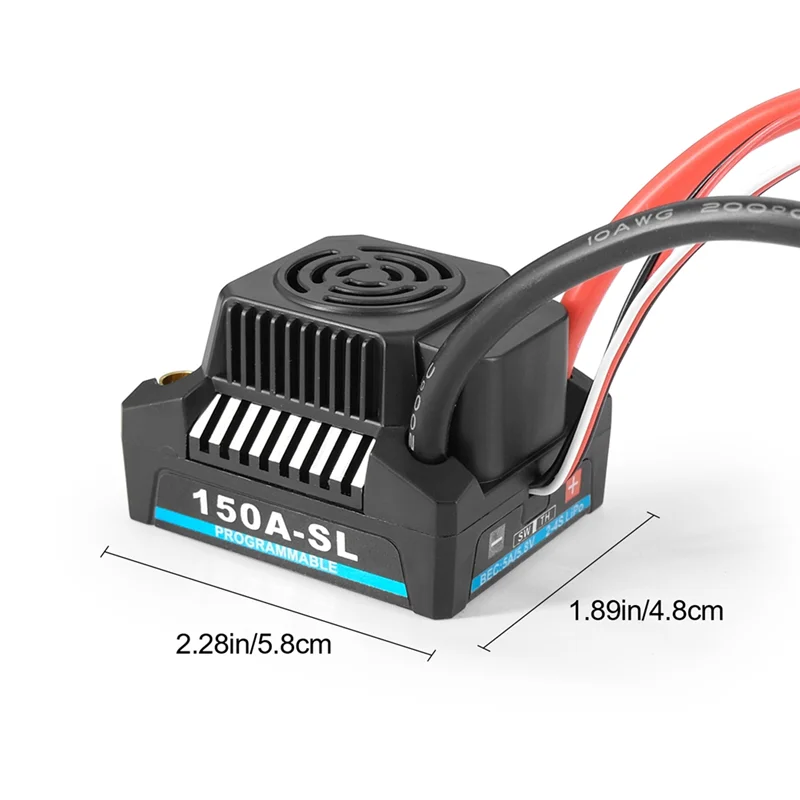 150A Brushless Senseless Speed Controller Electronic Speed Controller(ESC) for Car for 1/8 RC Car Parts