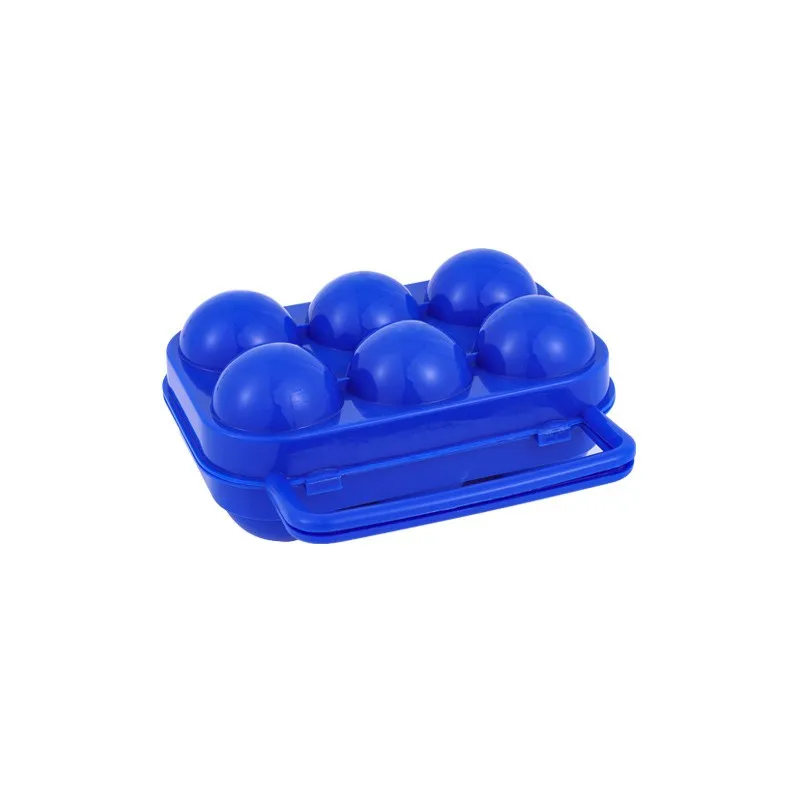 6 Eggs Storage Box Crisper Outdoor picnic portable plastic Egg box Case Folding Basket Portable Carry