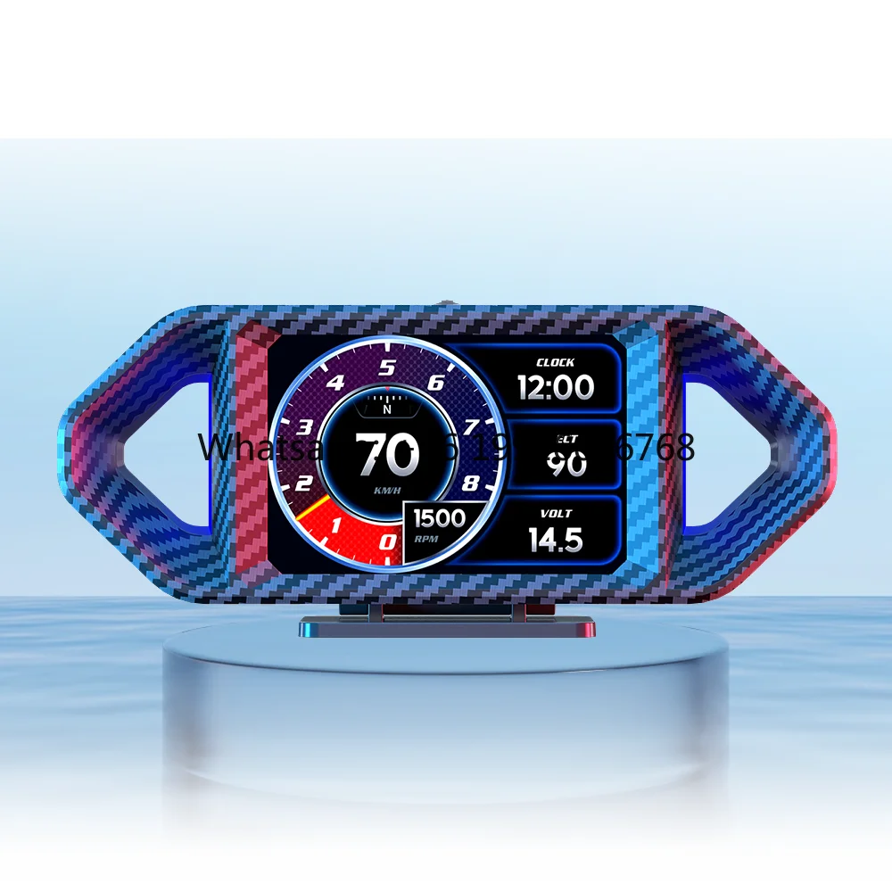 

2025 New II Meter Car Head up Display Hud P26 Driving Score ODO Display Type-C Interface DIY Vehicle logo