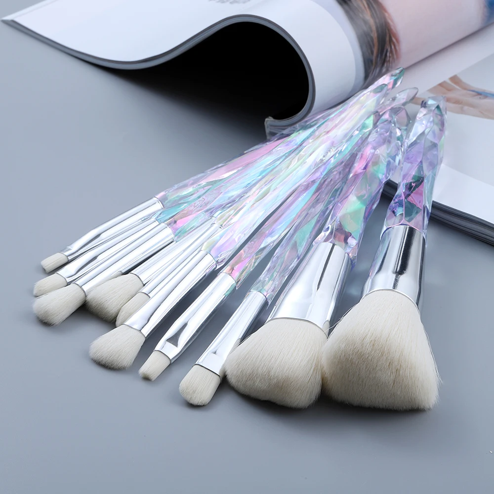 5-10 pinceau de maquillage clair poudre libre contorsion fond de teint brosse correcteur fard à paupières pinceau à sourcils outils de maquillage beau pinceau