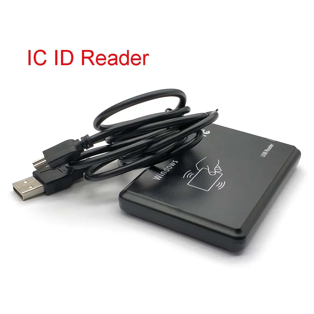 125Khz 13.56MHz  RFID Reader EM4100 USB Proximity Sensor Smart Card Reader No Drive Issuing Device EM ID USB for Access Control