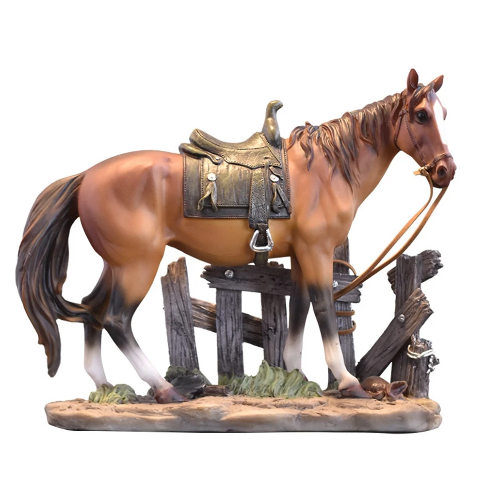 

American style horse ornaments light luxury home decor living Statue Art Home Office Desktop Decoration Figurines Statues Decor