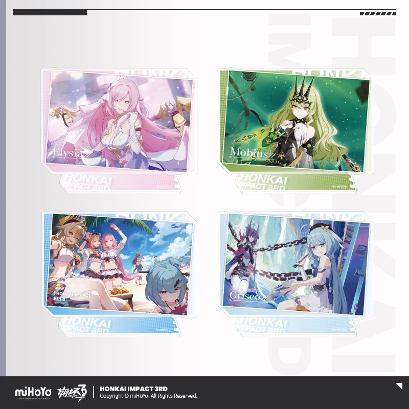 

Предварительная продажа Sunsyea Honkai Impact 3rd официальная серия Merch miHoYo оригинальная тематическая серия CG акриловая подставка Elysia Mobius серый