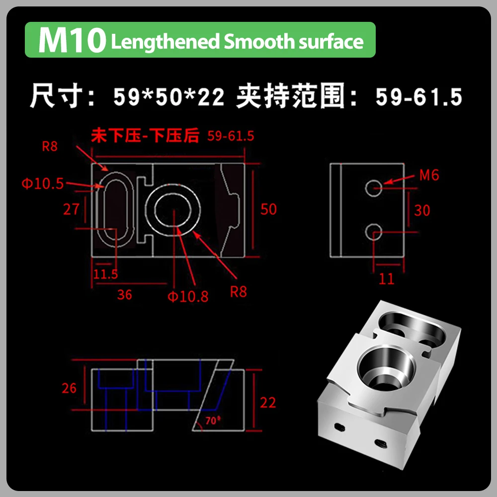 الصناعية التصنيع باستخدام الحاسب الآلي متعدد محطات مركز الملزمة Ok المشبك القياسية ملزمة الأجهزة أداة الجانب تحديد المشبك مناسبة لصفيف التصنيع باستخدام الحاسب الآلي