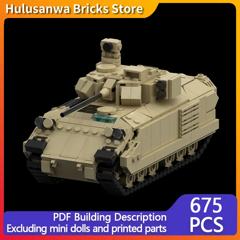 

M2 Infantry Fighting Vehicle Model MOC Building Bricks War Equipment Modular Technology Gifts Holiday Assemble Children Toy Suit
