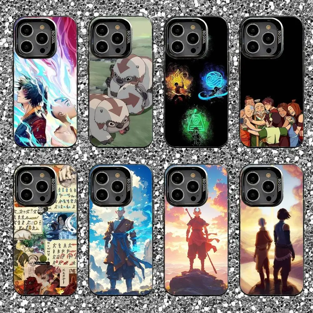 

A-Avatar The Last A-Airbender Phone Case For iPhone 16,15,14,13,12,11,Pro,XS,Max,Plus,Mini,SE Black Candy Matte Shockproof Cover
