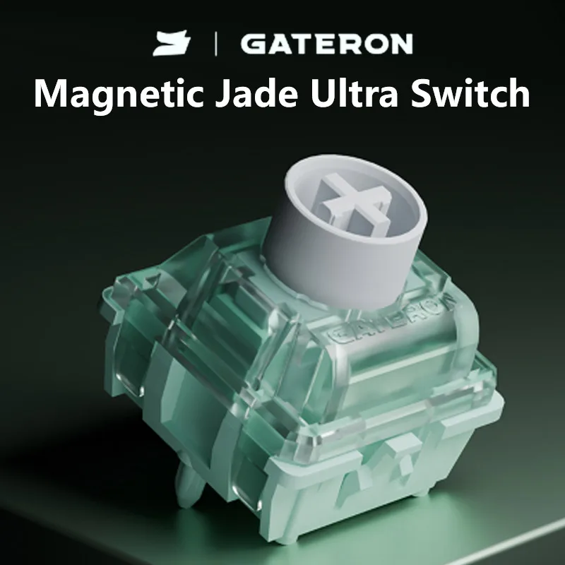 GATERON Magnetic Jade Ultra Switch Linear Freely Setting Rre-Travel HE Hall Sensor Effect for Magnetic Keyboard Gaming Office