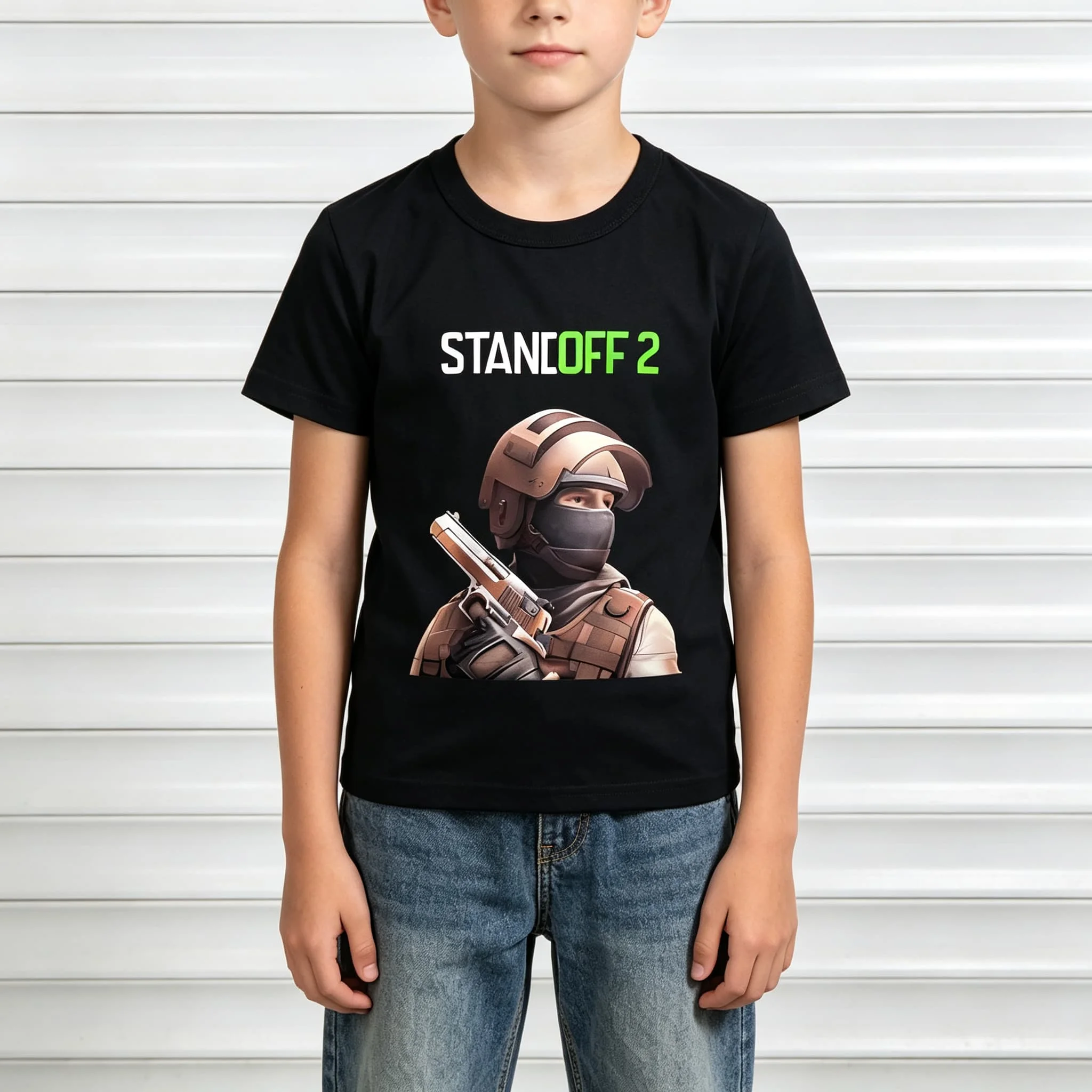 Assault Game Standoff Two Summer Tshirt Men T Shirt Women Tee Boys Top Children Parent Child Cotton Short Sleeves Kids Tshirt