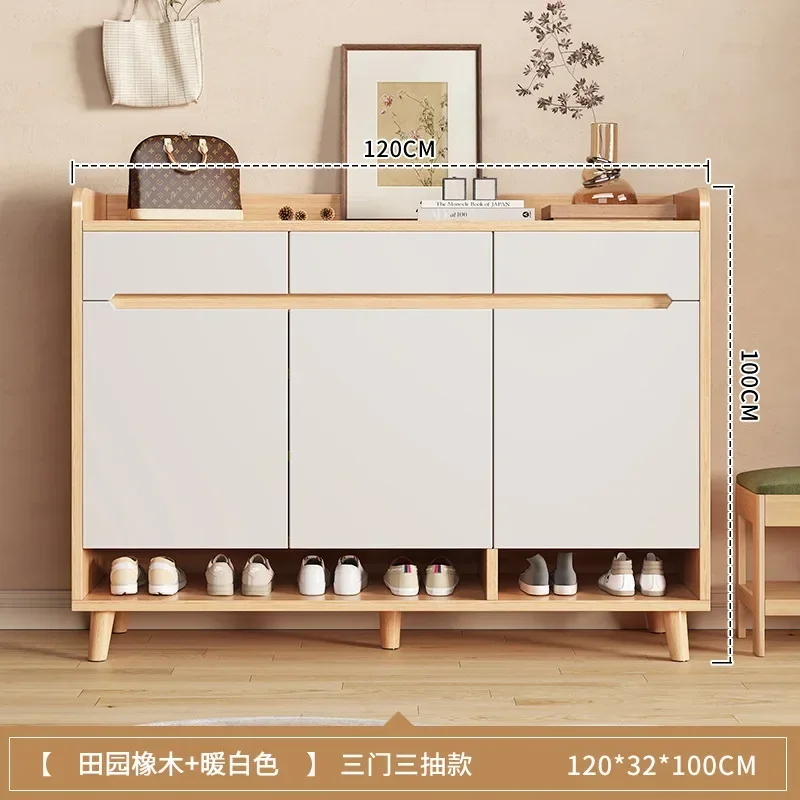 Multi-functional household goods Shoe Cabinet Large Capacity Door Integrated Cabinet Household Floor Storage Locker Shoe Rack