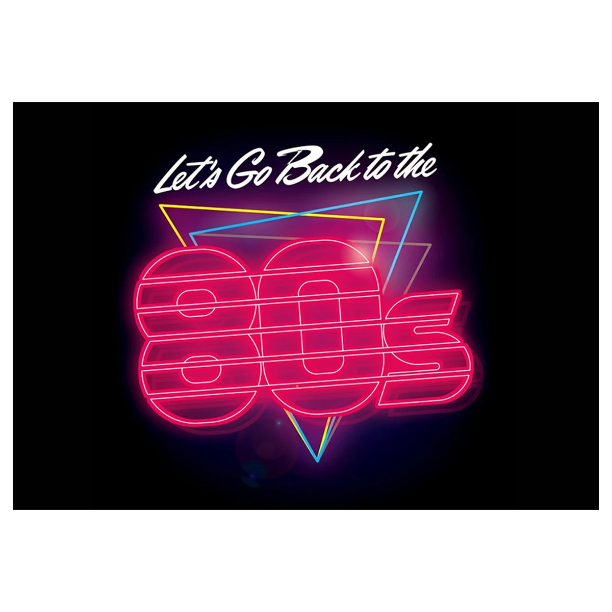 Let's Go Back To 80's Party Photography Backdrop Disco Music Glitter Photo Background Back to the 80s & 90s  Studio