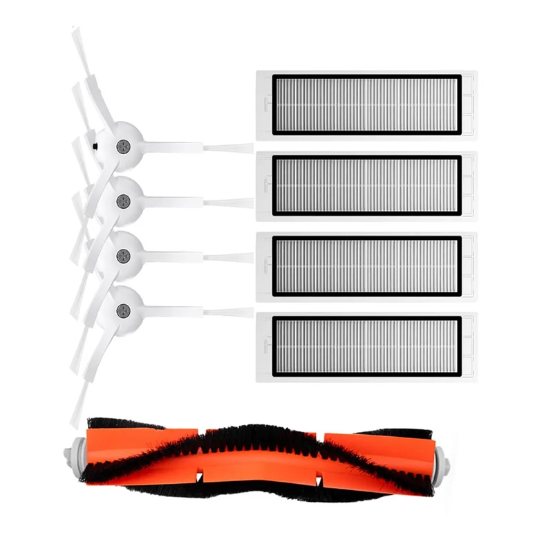 สําหรับ Xiaomi Mi เครื่องดูดฝุ่นหุ่นยนต์ 1/1S SDJQR01RR SDJQR02RR SDJQR03RR Roborock E3, S4, S4 Max, s5 หลักแปรงด้านข้างกรอง