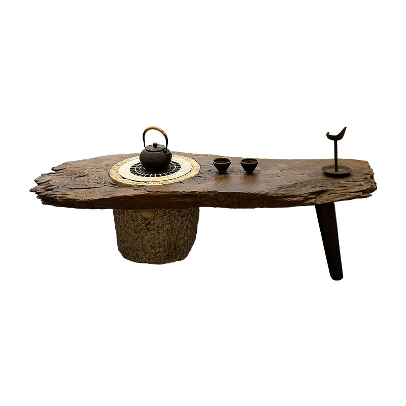 

Solid wood tea surrounding stove tea balcony household outdoor short tea