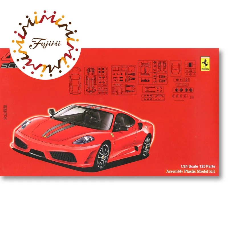 Prefabricated assembly model Fujimi-12336 1/24 F430 Scuderia car model kit