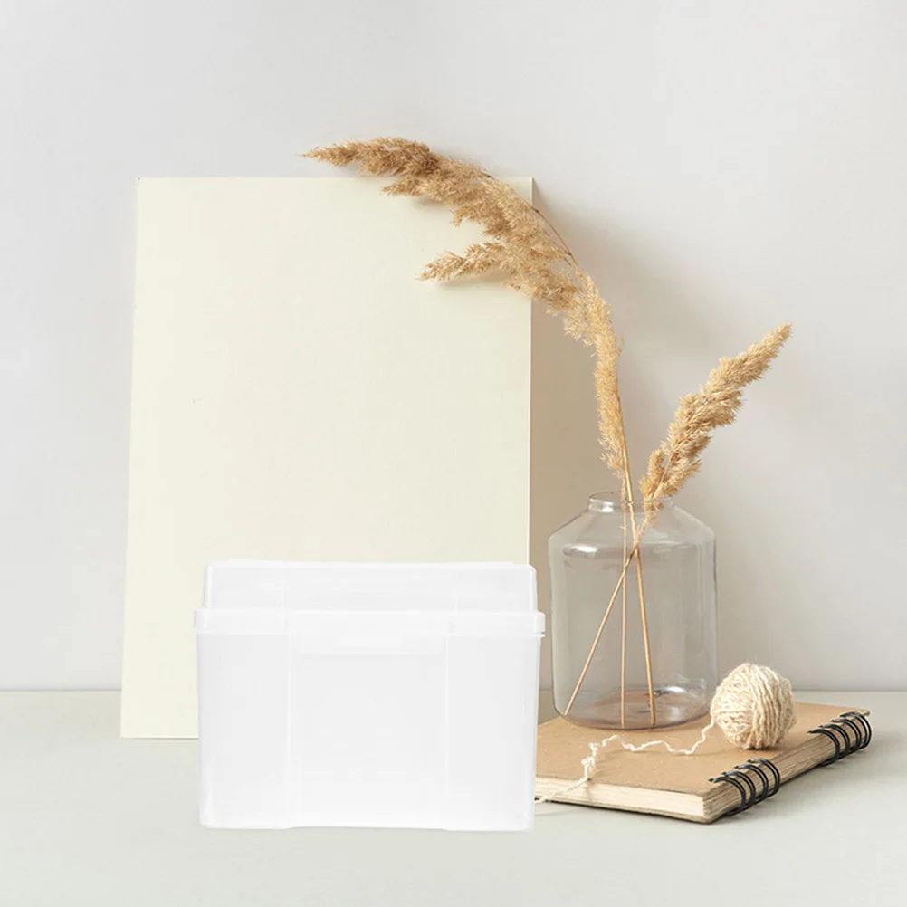 

Пластиковый органайзер для фотографий, прочный контейнер для хранения карточек, легкий доступ, бытовой чехол для фотографий, органайзер для открыток