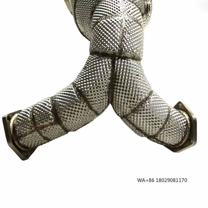 

Выхлопная труба для A8 C8 3.0T 2018-2022, выхлопная труба из нержавеющей стали с высоким расходом, автомобильная выхлопная система