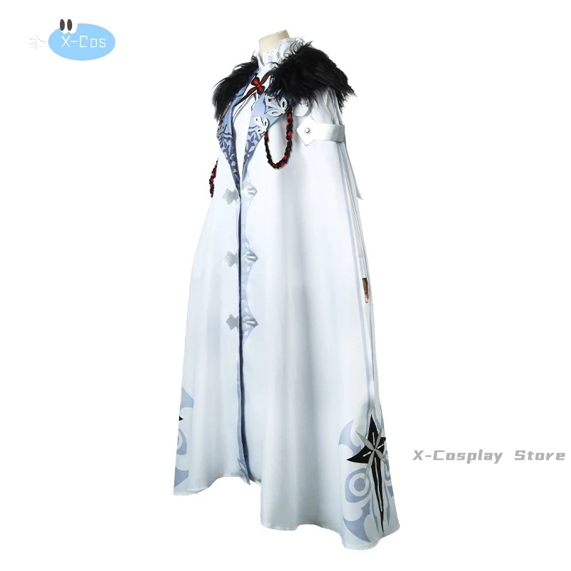 جينشين إمباكت تارتاجليا أزياء تنكرية زي موحد شعر مستعار أنيمي أزياء الهالوين لعبة فاتوي هاربينجر عباءة جلدية جديدة