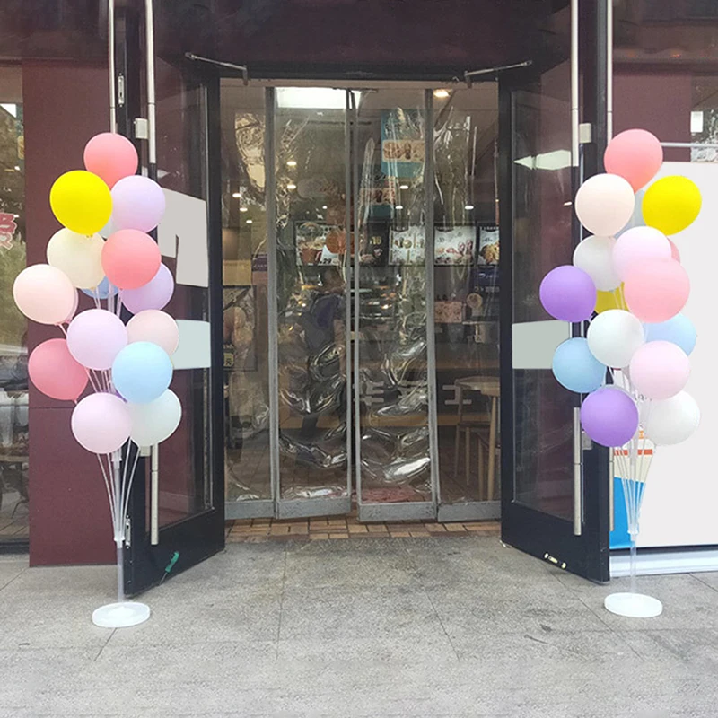 생일 풍선 거치대 키트, 재사용 가능한 풍선 아치 거치대, 베이스 및 막대 포함, 결혼식 생일 아기 파티 장식, 1PC