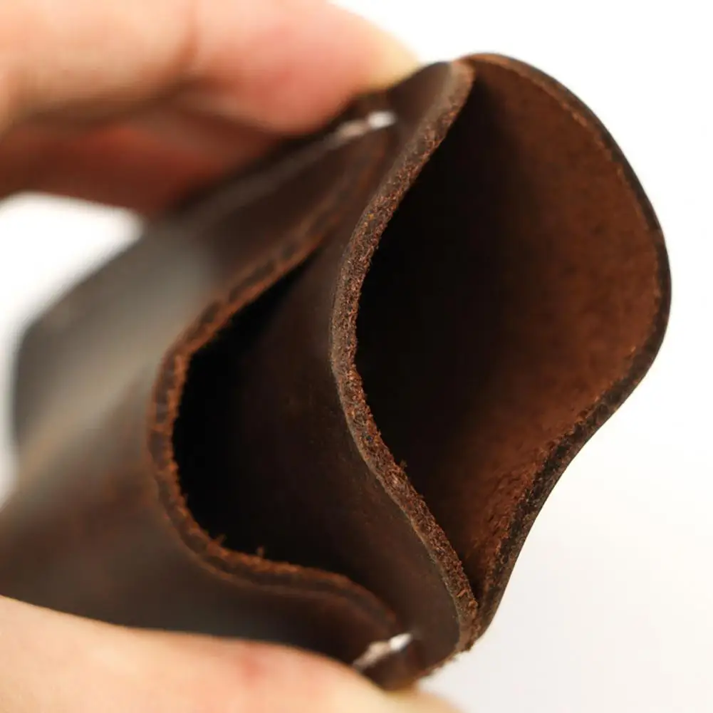 Fine Stitching Knife Cover Leather Knife Sheath for Men Retro Belt Carrying Folding Knife Holster Handmade Pocket Holder