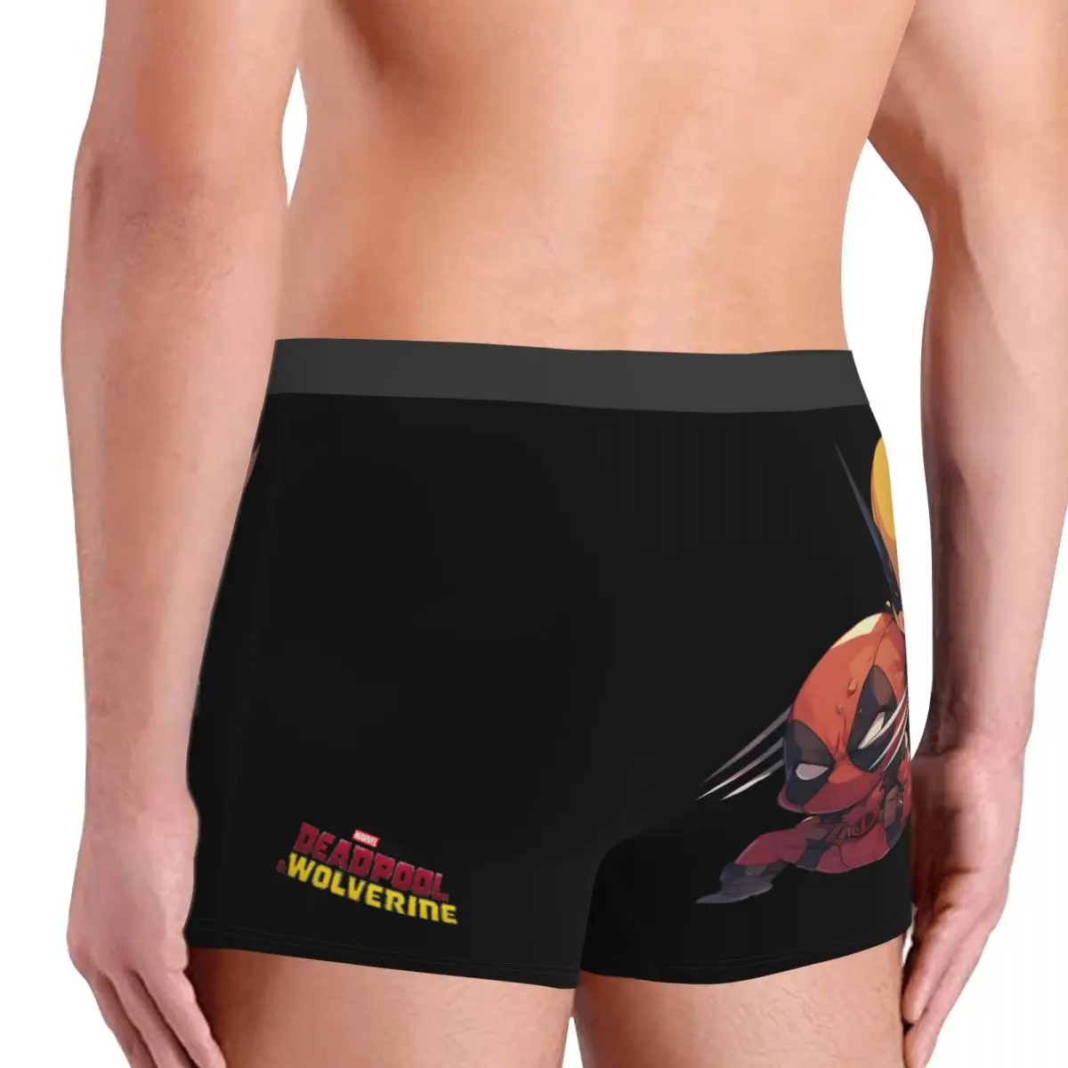 Logan And Wade Sticker Disney Marvel Deadpool & Wolverine Film Underpants Cotton Panties Man Underwear Comfortable Boxer Briefs