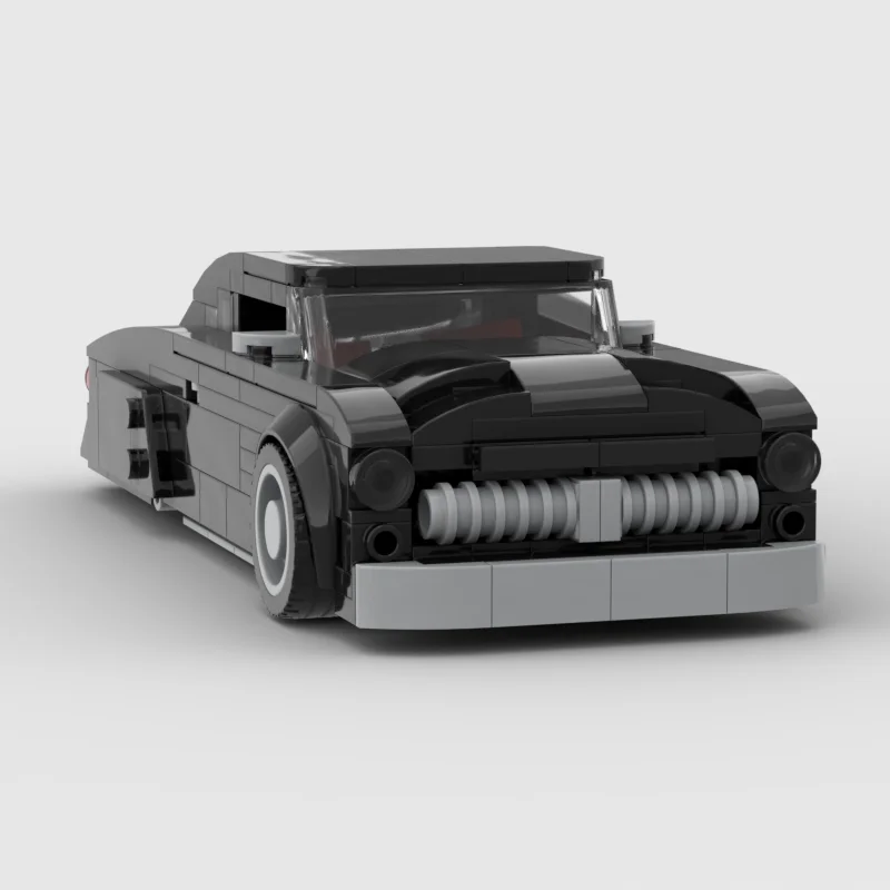 334PCS Technische Schwarz Vintage 205349 Rennwagen Wettbewerb Muscle Car Montage Block Junge Spielzeug Weihnachten Und Kinder Geburtstag Geschenk