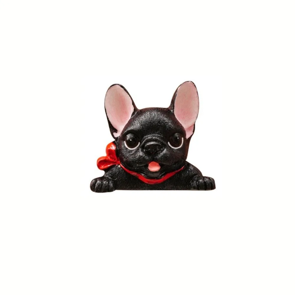 Self-Adhesive 3D Dog Wall Decals Decorations Resin Socket Sticker Funny Cute Animal Wall Switch Stickers Entrance Decoration