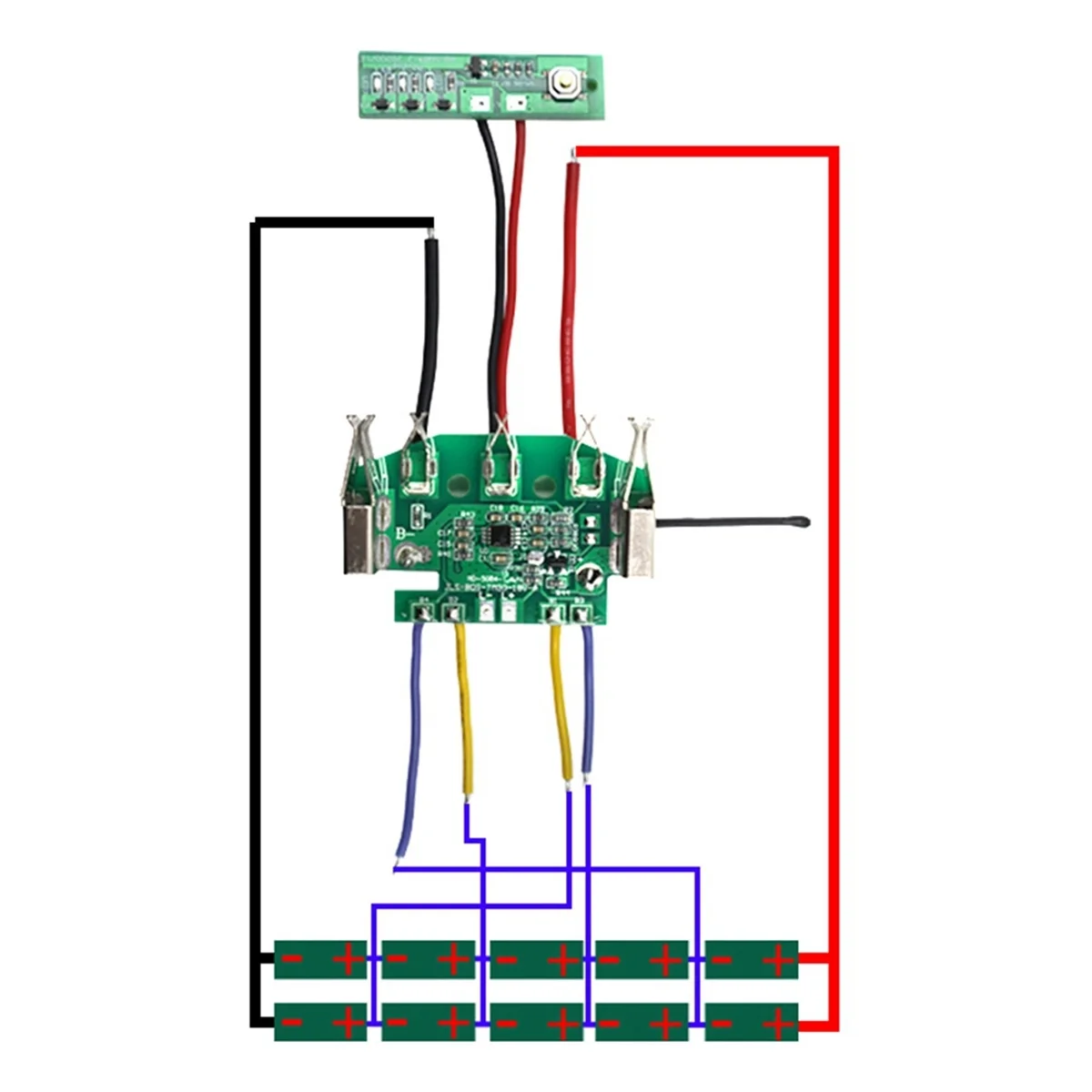 BAT618 Li-Ion Battery Case, PCB Carregamento Proteção Circuit Board, Voltagem para Bosch 18V BMS Battery Manager System