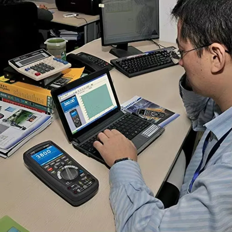 Multimeter Digital Profesional DT-9989 50000 Counts 2 in 1 Akurasi Tinggi dengan Osiloskop dan Kalibrasi