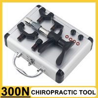 300N Manual Chiropractic Adjusting Tool Gun Set Spine Therapy Adjust Vertebration Tool Body Massager 4 Heads
