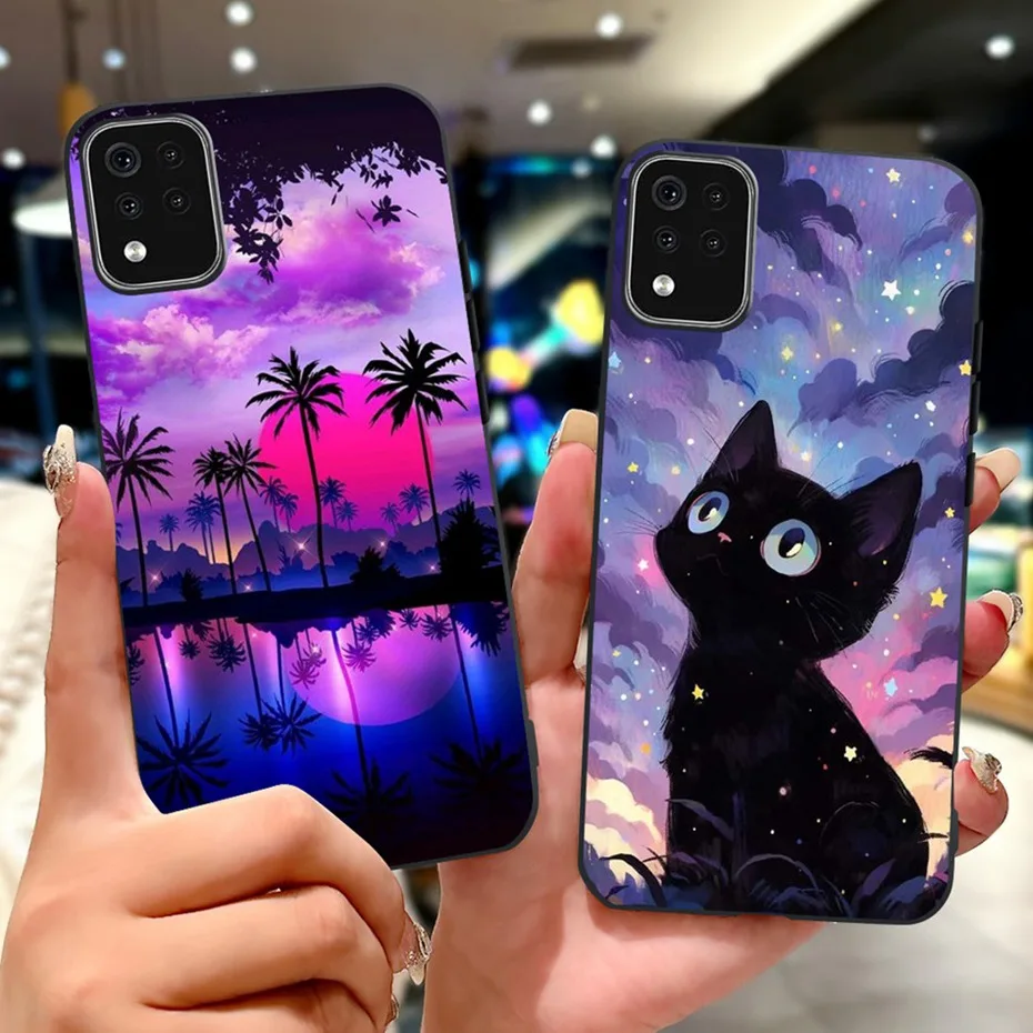 Nuevo diseño de funda de teléfono para LG K42 K52 2020 K420 K520 funda trasera suave de silicona negra para LG K42 K52 (edición Brasil) fundas parachoques