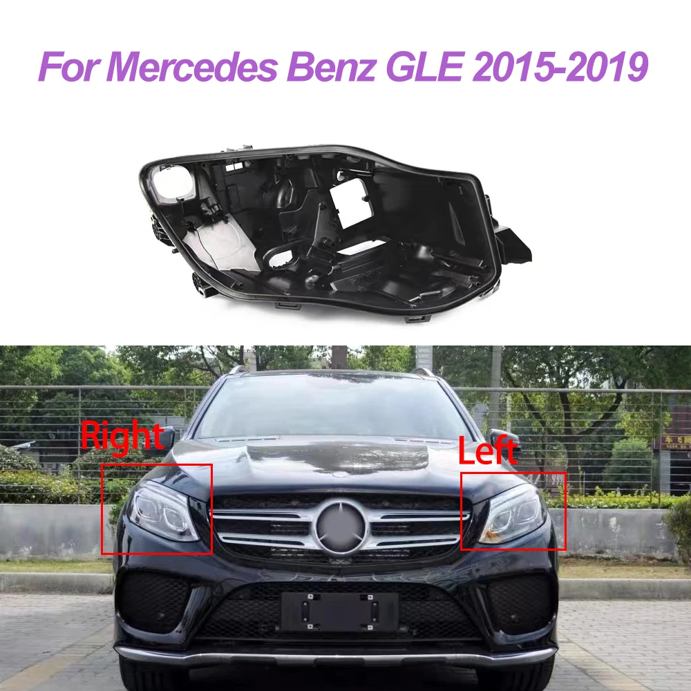 

Car Front Headlight Base For Mercedes Benz GLE 2015 2016 2017 2018 2019 Replacement Bottom Housing Headlight Base Housing