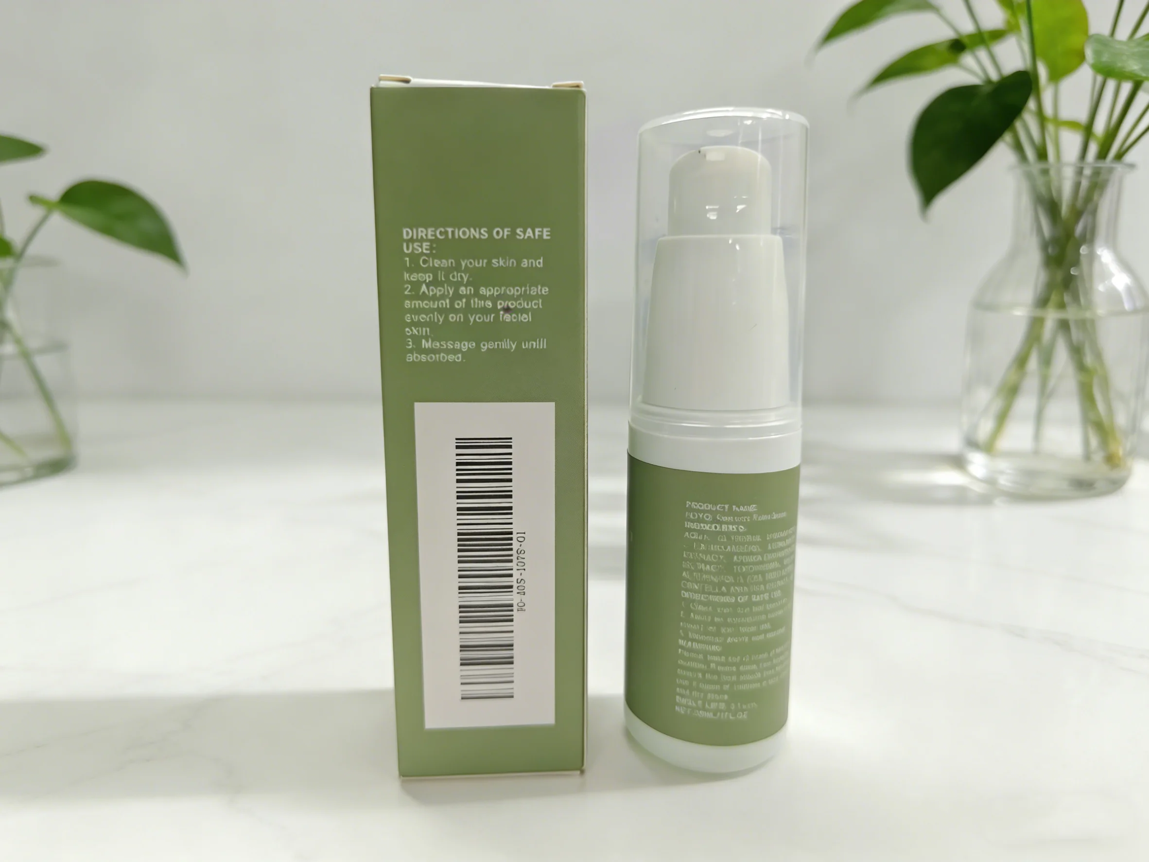 Essência facial Centella asiatica, fortalece a barreira da pele, acalmar a pele irritada, soro hidratante diário para cuidados faciais 30ml.