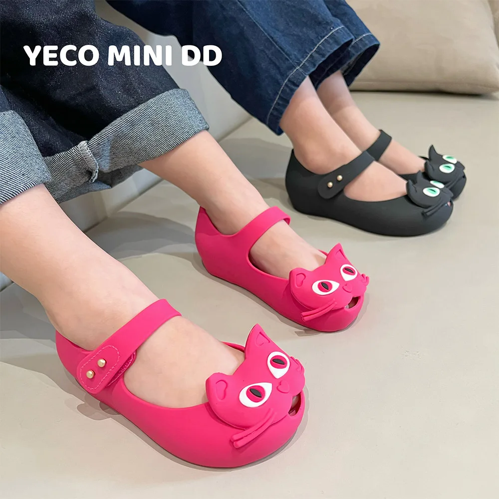 Summer Baby Girl Cute Cat Style Sandal Kids Non-Slip Casual Elevator Sandals Holiday Party Beach Garden Infant Jelly Shoes