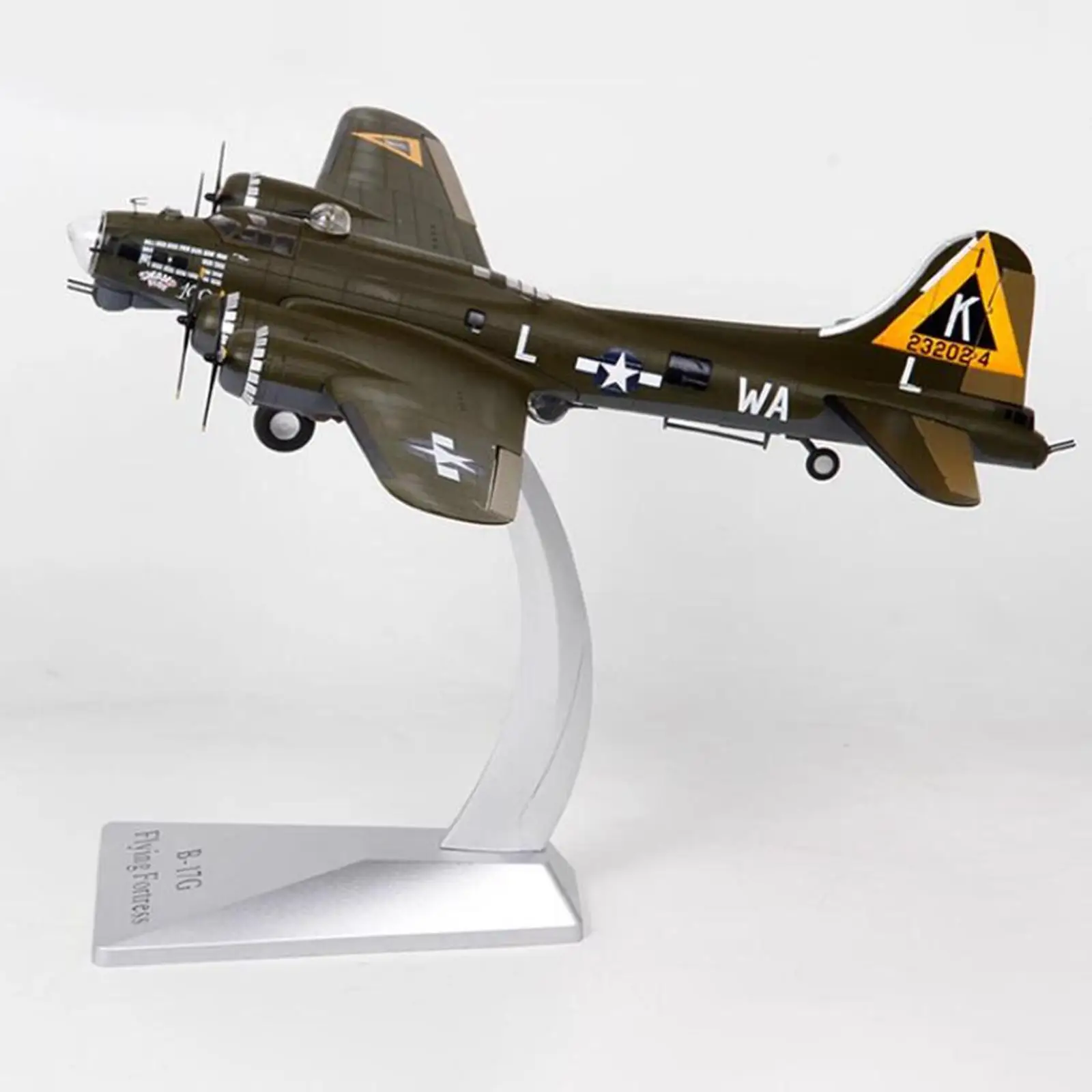 

1:200 B-17 Airplane Model with Display Stand for Bookshelf Bedroom Office